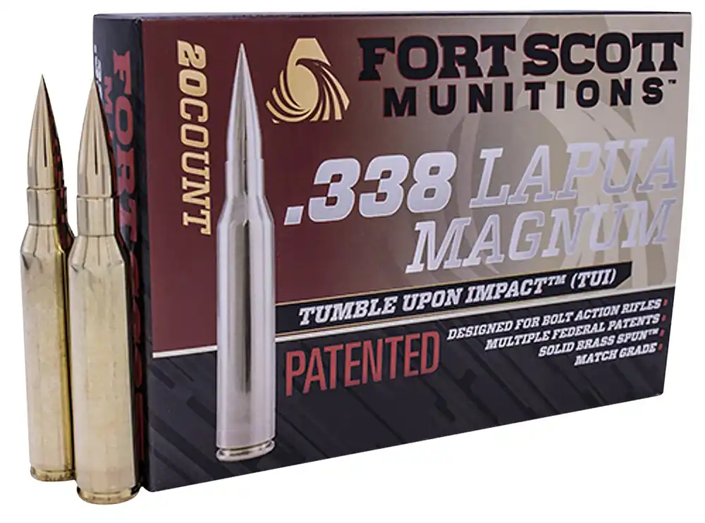 Fort Scott Munitions Tumble Upon Impact .338 Lapua Magnum 250 Gr. SCS 20/Box