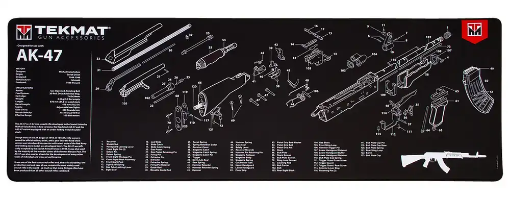 TekMat AK-47 Ultra 44 Cleaning Mat 15 x 44""