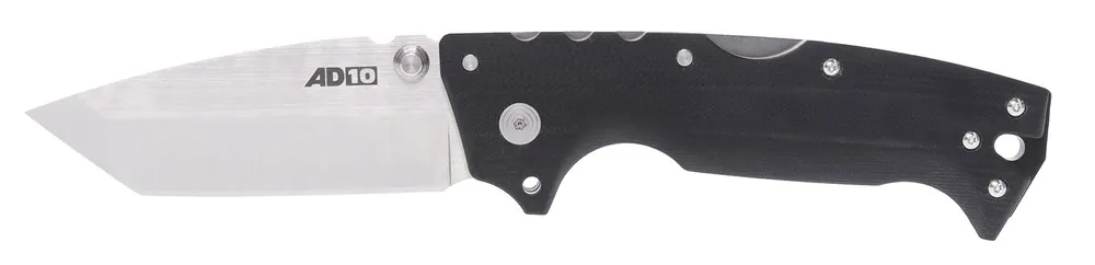 Cold Steel 4" Folding Tanto Plain Stonewashed S35VN SS Blade/Black Scales G10 Handle Includes Belt Clip