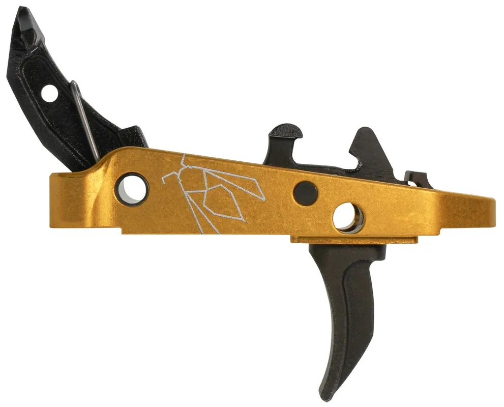 CMC Triggers Drop-In Yella Jacket Combat Trigger Group 2.0 Single-Stage Curve Black w/ Yellow Housing AK-47