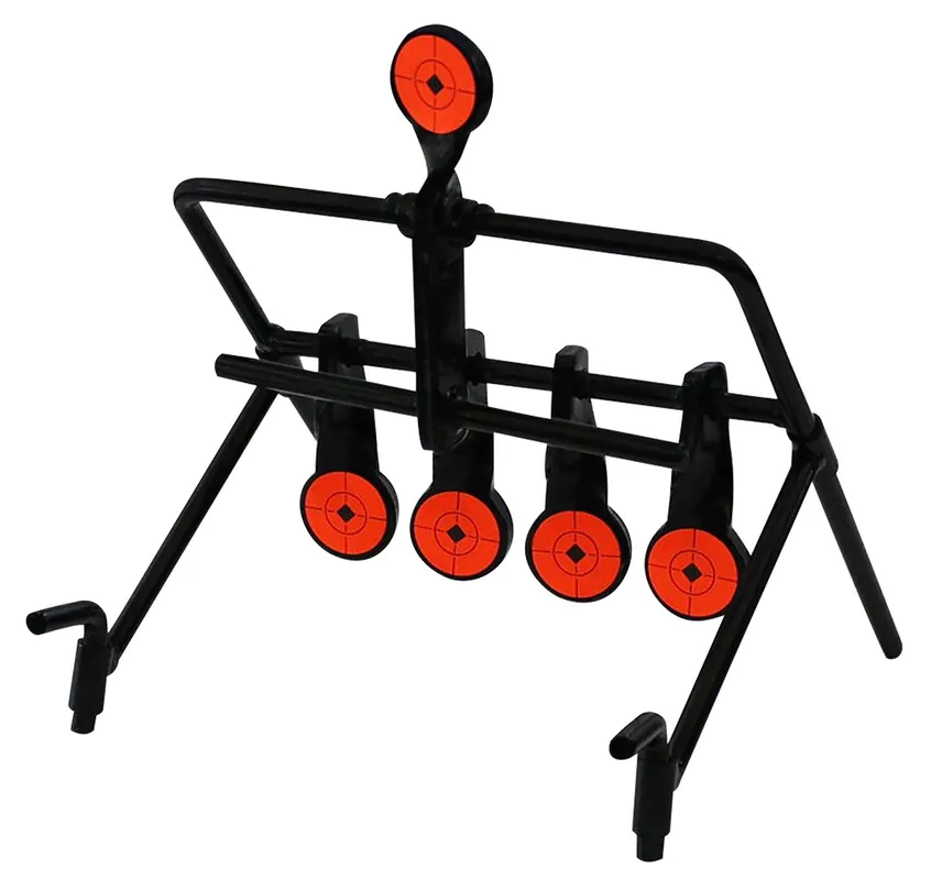 Birchwood Casey World of Targets Resetting Gallery 1.75" Rimfire Rifles/Handguns Black/Red 0.37" Thick Standing