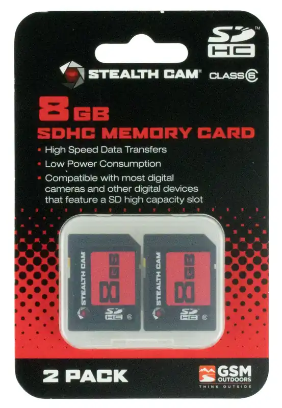 Stealth Cam SD Memory Card 8GB 2/Pack
