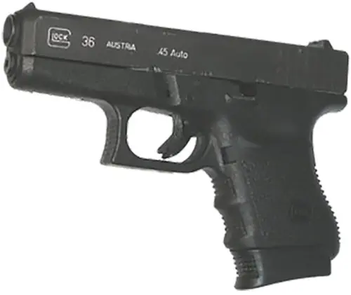 Pearce Grip PG36 Grip Extension made of Polymer with Black Finish for Glock 36