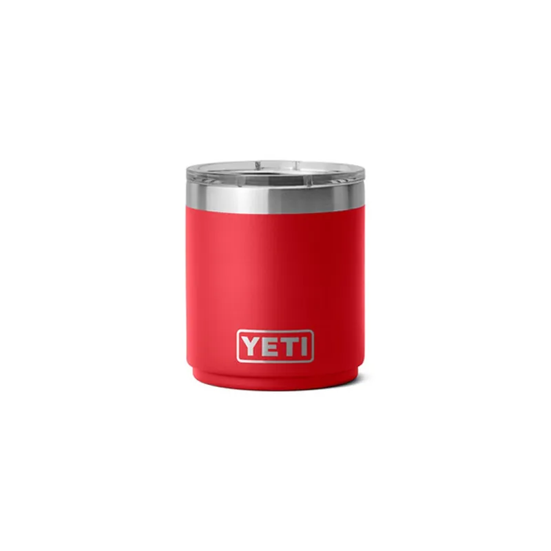 YETI Rambler 10 oz Lowball w/Magslider Lid - Rescue Red