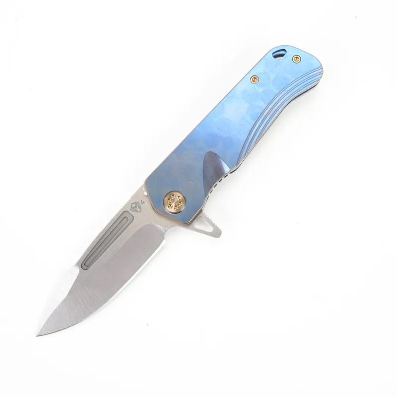 Medford Knives Proxima Tumbled Blue w/Bronze