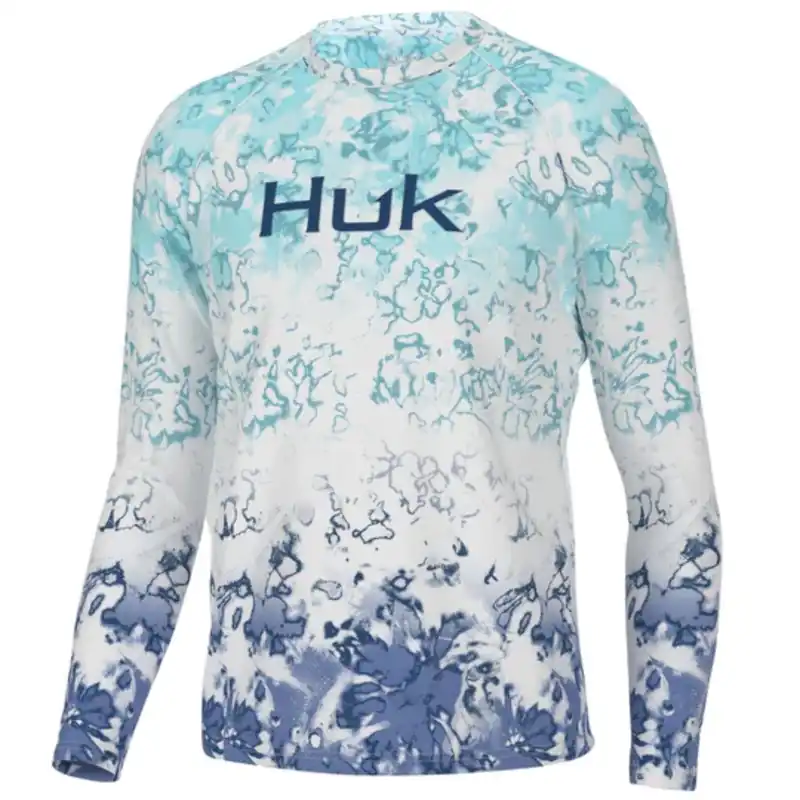 Huk Men‘s Fin Fade America Pursuit L/S Fishing Shirt - Island Paradise