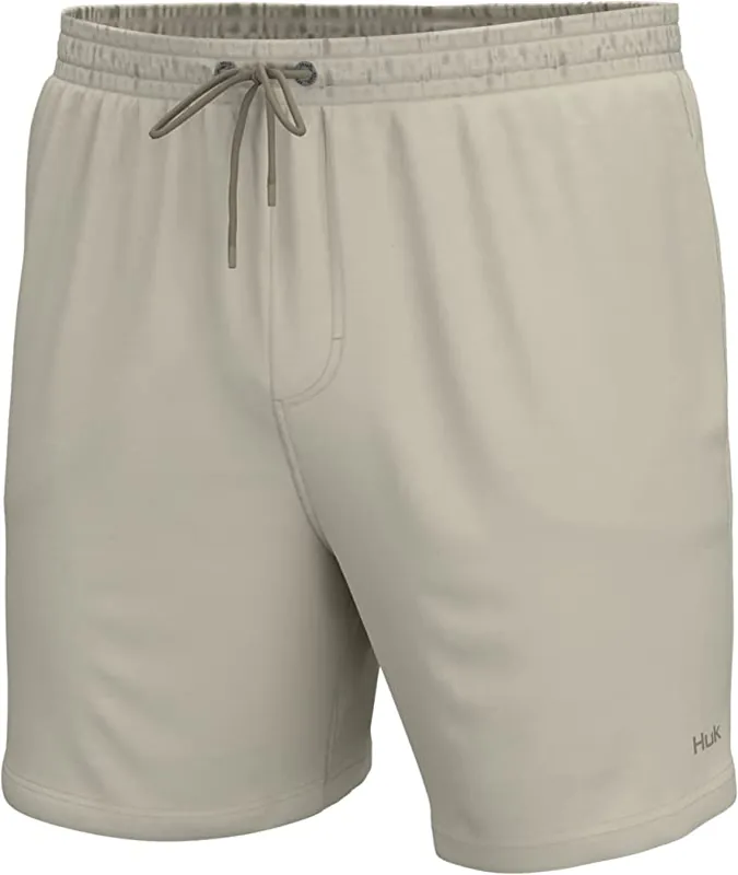 Huk Men’s Pursuit Volley Quick -Dry 5.5” Fishing Shorts - Khaki