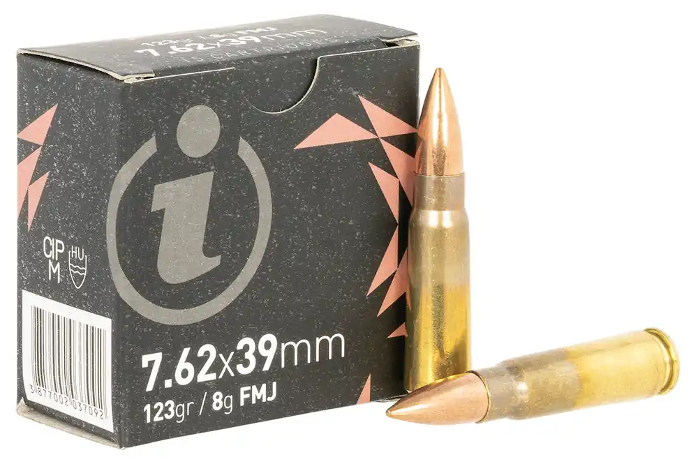 Igman Centerfire Rifle 7.62x39mm Ammo 123 gr Full Metal Jacket 840 Rounds IGMAN762
