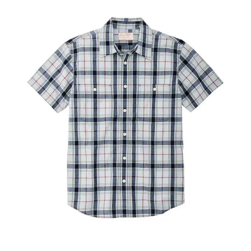 Filson Men‘s Chambray S/S Shirt-Washed Indigo