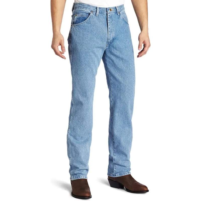 Wrangler Men‘s Rugged Wear Classic Fit Jeans-Rough Wash
