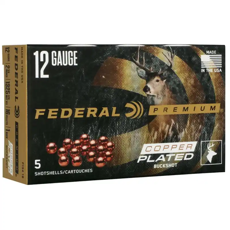 Federal Premium Max Buck 12 Gauge 2.75" 1 Buck Shot - 5/Box