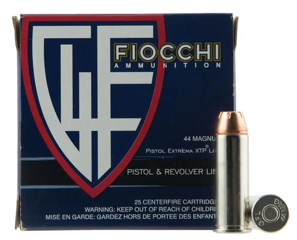 Fiocchi Hyperformance 44 Rem Mag 240 Gr. Hornady XTP Hollow Point 25/Box