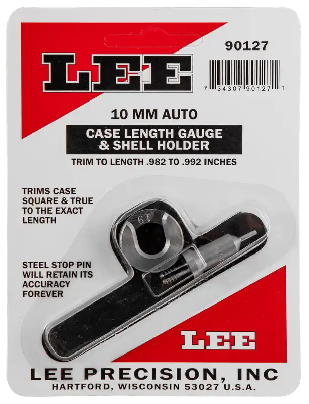 Lee Precision Case Length Gauge & Shell Holder 10mm Auto