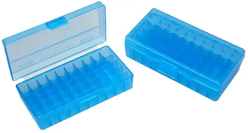 MTM Case-Gard P-50 Multi-Caliber Handgun Clear Blue 50rd