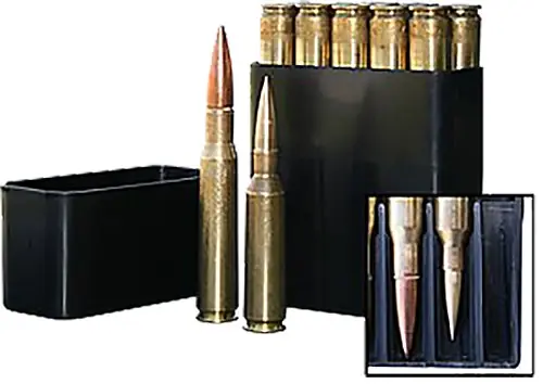 MTM Case-Gard Slip-Top Ammo Box Multi-Caliber Rifle Black Polypropylene 10rd