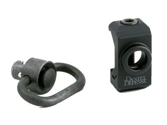 Daniel Defense Rail Mount Attachment Black 1.25" Quick Detach Aluminum Picatinny Rail
