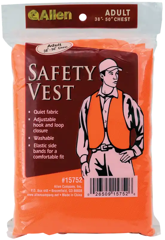 Allen Safety Vest Adult Orange