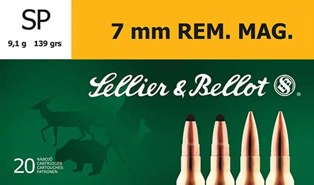 Sellier & Bellot Rifle 7mm Rem Mag 140 Gr. Soft Point 20/Box