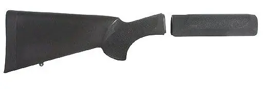 Hogue OverMolded Combo Kit Black Synthetic with Forend for Remington 870