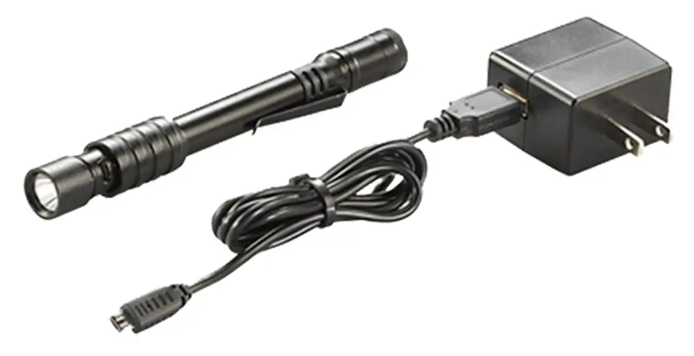 Streamlight Stylus Pro USB Black Anodized Aluminum White LED 90/350 Lumens 109 Meters Range