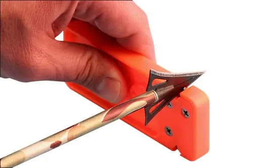 AccuSharp Broadhead Sharpener & Wrench Tungsten Carbide Sharpener Orange