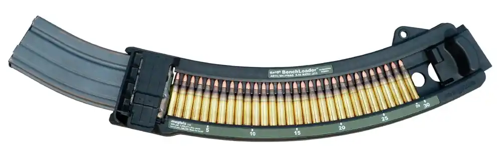 Maglula Range BenchLoader Made of Polymer with Black Finish for 223 Rem, 5.56x45mm NATO AR-15, M4