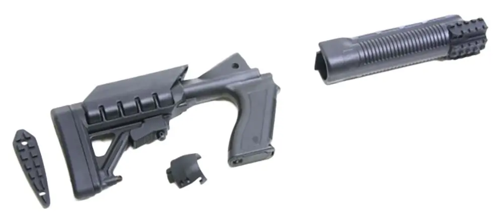 Archangel Tactical Pistol Grip Stock Black Synthetic 6 Position forMossberg 500, 590