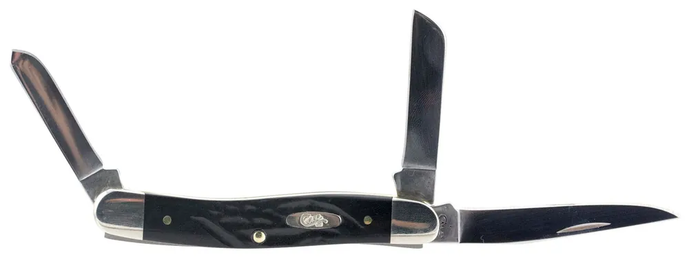 Case Stockman Medium 2.57"/1.88"/1.71" Folding Clip/Sheepsfoot/Spey Plain Mirror Polished Tru-Sharp SS Blade