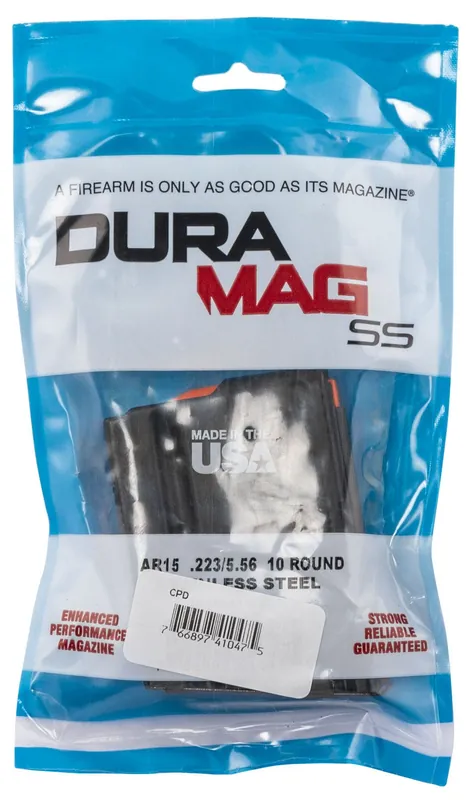 DuraMag SS Replacement Magazine 10rd 223 Rem/300 Blackout/5.56x45mm NATO for AR-15