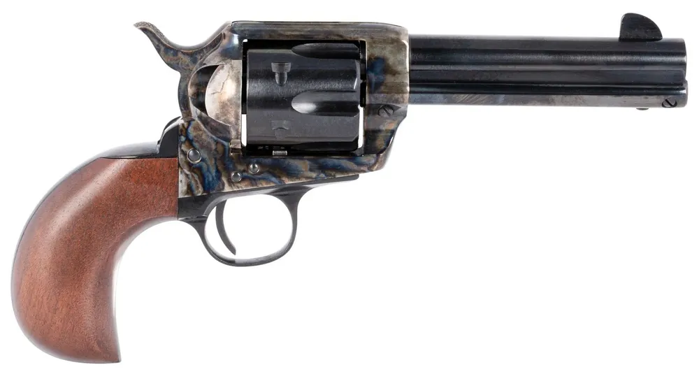 Taylors & Company 1873 Cattleman 45 Colt (LC) Caliber with 4.75" Blued Finish Barrel, 6rd Capacity Blued Finish Cylinder, Color Case Hardened Steel Frame