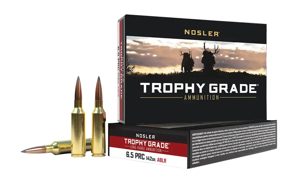 Nosler Trophy Grade Long-Range 6.5 PRC 142 Gr. Spitzer AccuBond-Long Range 20/Box