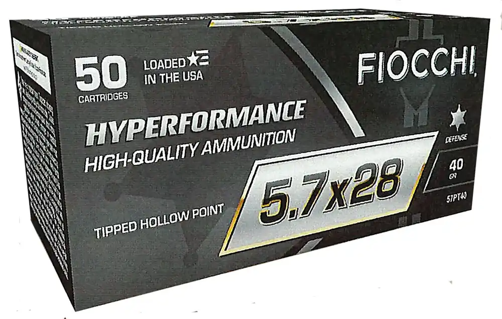 Fiocchi Hyperformance 5.7x28mm 40 Gr. Tipped Hollow Point 50/Box