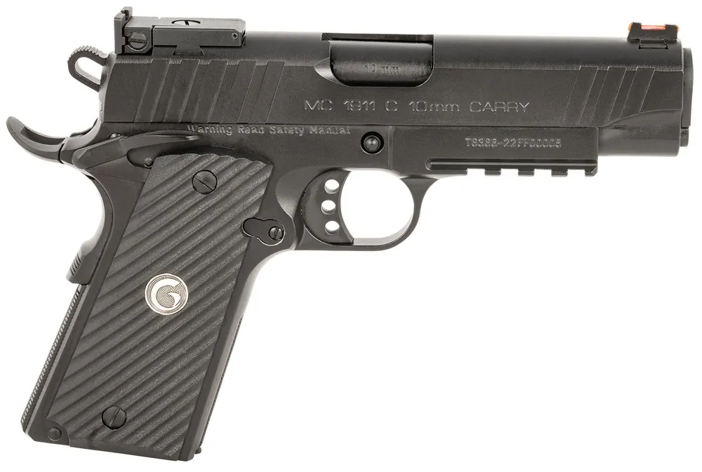 EAA GIRSAN MC1911 Commander Carry Frame 10mm Auto 9+1, 4.40" Black Steel Barrel, Black Serrated Steel Slide