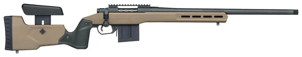 Mossberg Patriot LR 6.5 Creedmoor Rifle 10+1 22", Matte Blued Medium Bull Barrel/Rec, Flat Dark Earth MDT Oryx Tactical Stock 28147