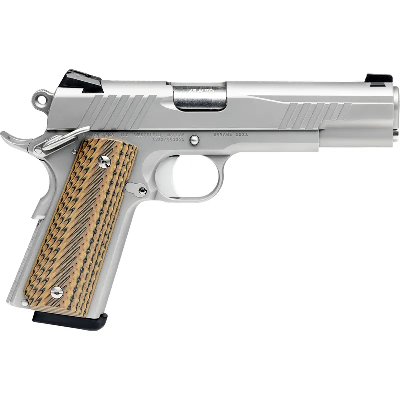 Savage Arms 1911 Government 45 ACP 5" Stainless Steel Pistol 67202