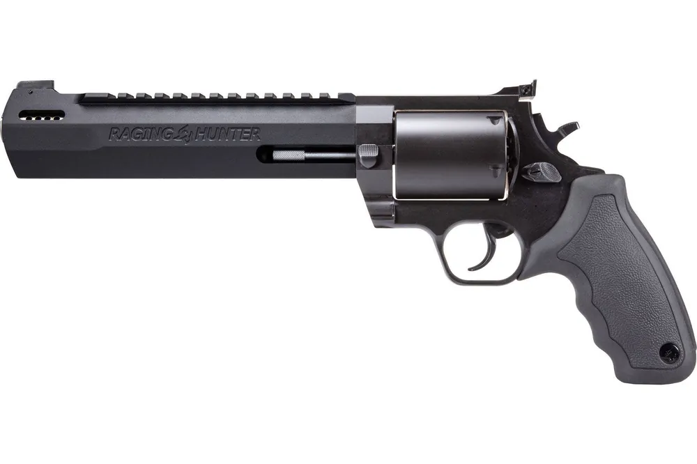 Taurus Raging Hunter 500 S&W Mag 5rd Shot 8.37" Black Black Cylinder Black Black Rubber Grip