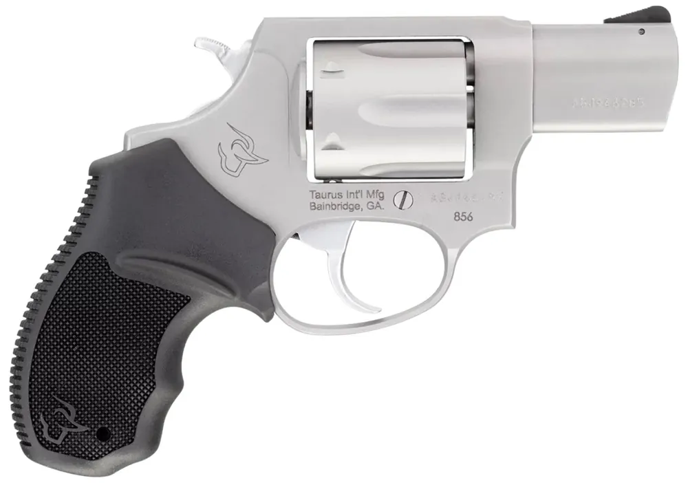 Taurus 856 38 Special +P 6 Shot 2" Stainless Steel Barrel, Cylinder & Frame w/Black Rubber Grip