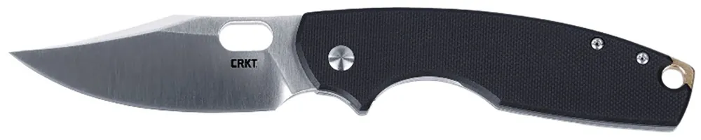 CRKT Pilar IV 3.09" Folding Plain Satin D2 Steel Blade Black SS G10 SS Handle Includes Pocket Clip
