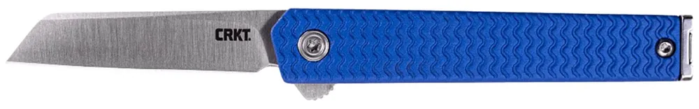 CRKT CEO Microflipper 2.21" Sheepsfoot Plain Satin 12C27 Sandvik Blade
