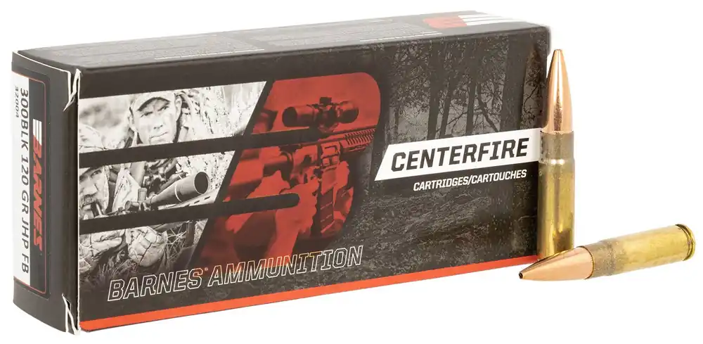 Barnes Centerfire Rifle 300 Blackout 120 Gr. JHP 20/Box