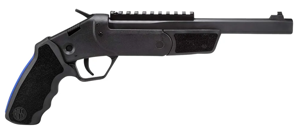 Rossi Brawler 45 Colt (LC)/410 Gauge 1rd 9", Black, Textured Rubber Grips, Optics Mount, Include Holster