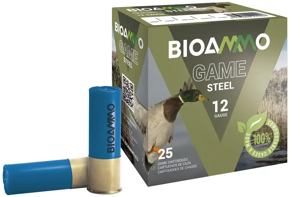 Bioammo Game Steel 12 GA 2.75" 1 oz. 3 Shot 25/Box