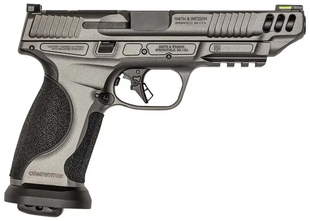 Smith & Wesson M&P Performance Center M2.0 Competitor Full Size Frame 9mm Luger 10+1, 5" Black Armornite Steel Barrel
