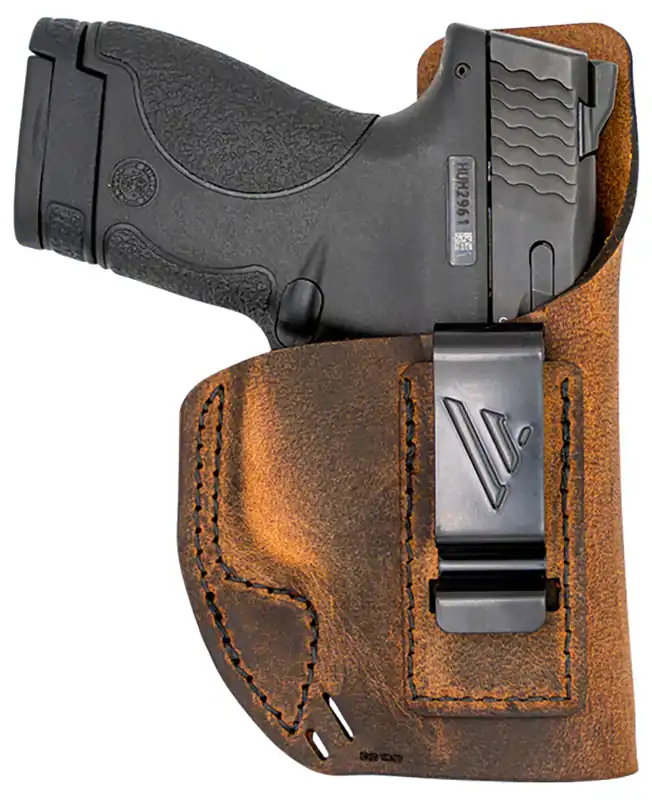 Versacarry Element IWB Size 02 Brown Leather Belt Clip