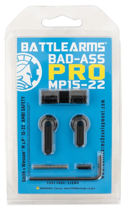 Battle Arms Development Bad-Ass-Pro Reversible Safety Selector Black S&W M&P15-22