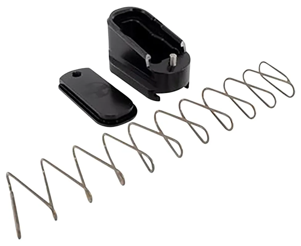 Shield Arms Magazine Extension for Glock 43, 2rd, Black Aluminum Magazine