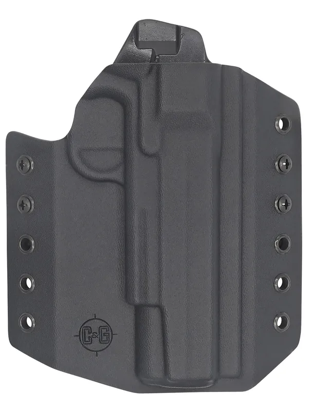 C&G Holsters Covert OWB Black Kydex Belt Loop Fits Sig 1911 Rail 5"