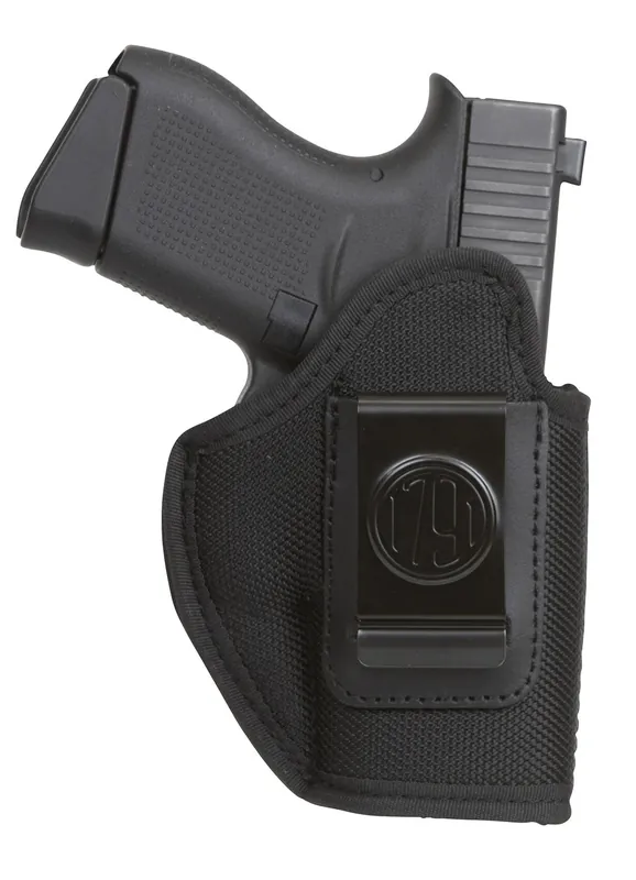 1791 Gunleather Premium Nylon IWB Size 03 Black Ballistic Nylon Clip-On LH