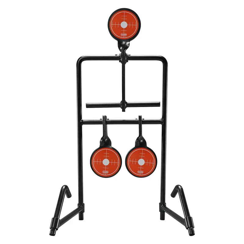 Champion Targets Gong Auto Reset Handgun Black/Orange Standing 3 Targets