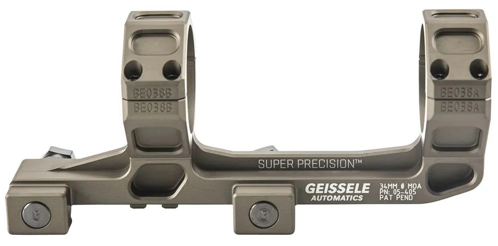 Geissele Automatics Super Precision Scope Mount/Ring Combo Extended Desert Dirt Anodized Aluminum